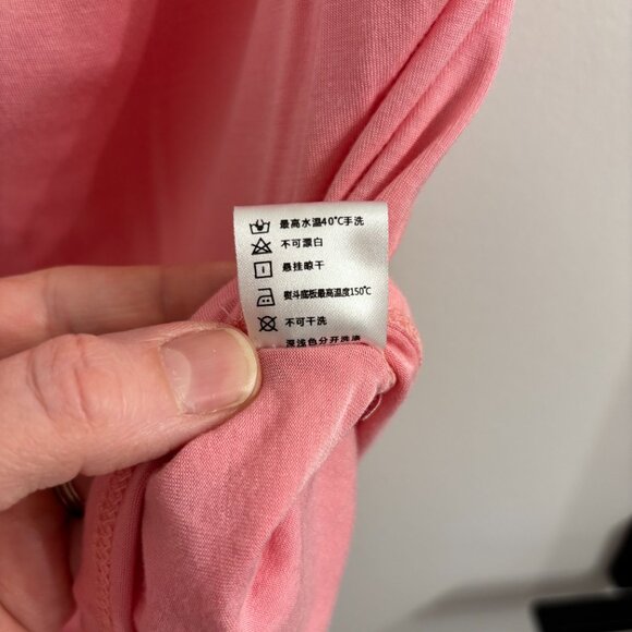 NWOT Pink Tank Top with Built-in Bra - Picture 11 of 11